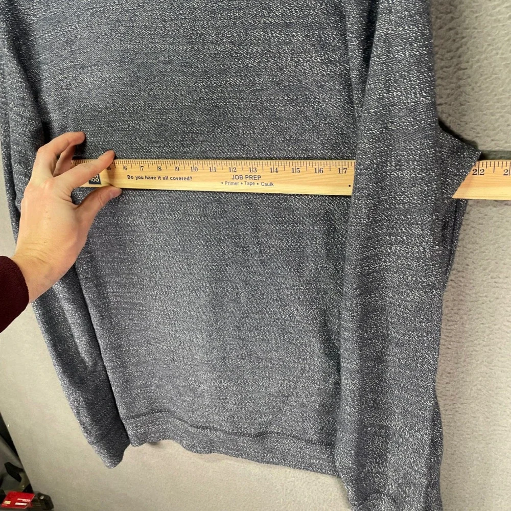 Marine‎ Layer Henley Pullover Mens L Gray Knit Long Sleeve Casual